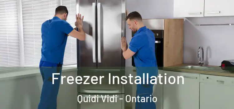 Freezer Installation Quidi Vidi - Ontario