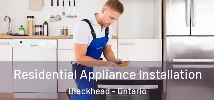Residential Appliance Installation Blackhead - Ontario
